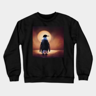 Penguin and Setting Sun Crewneck Sweatshirt